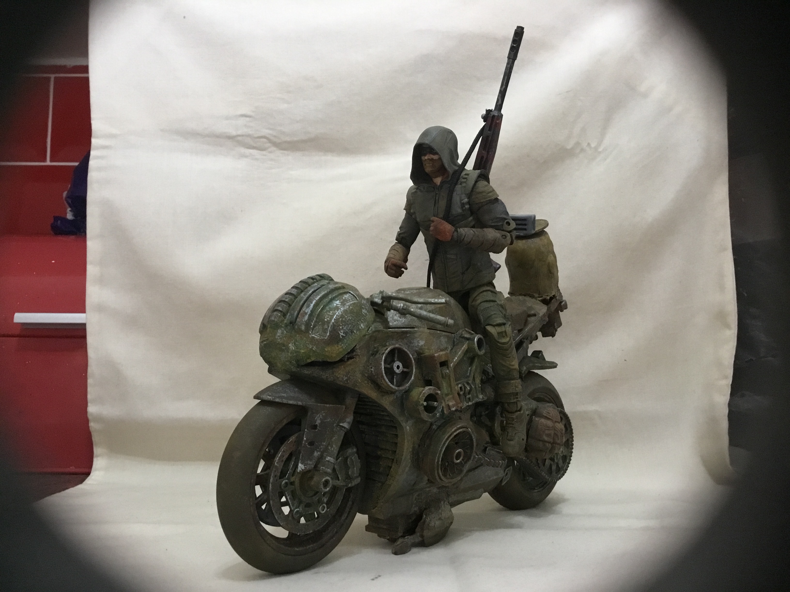 Finally finished Post Apocalyptic bike & biker.